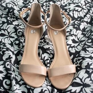 Nude "Barely There" Heels